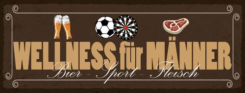 Holzschild 27x10 bier - bier, sport
